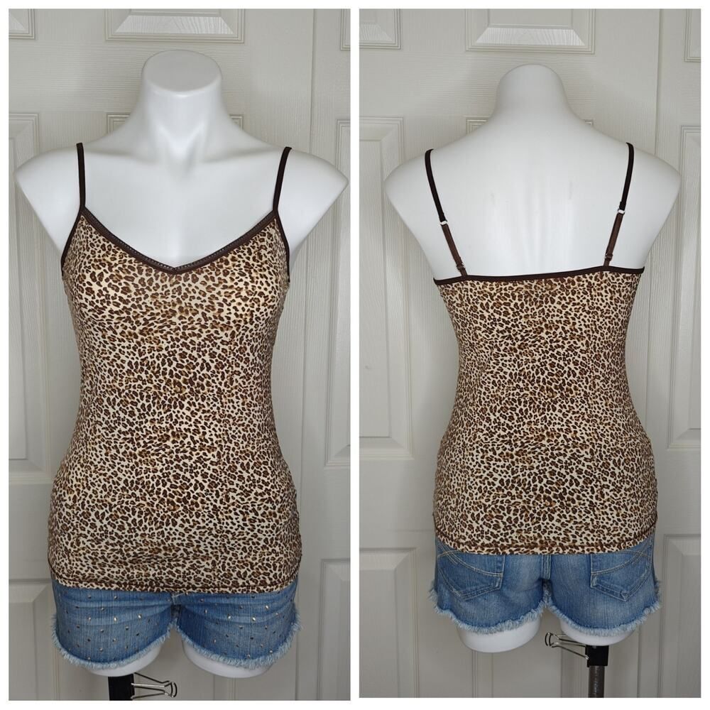 Jones New York animal print stretch cami sz M